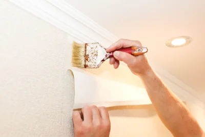 Pose de papier peint à la Bourboule — revêtements muraux et toiles de verre